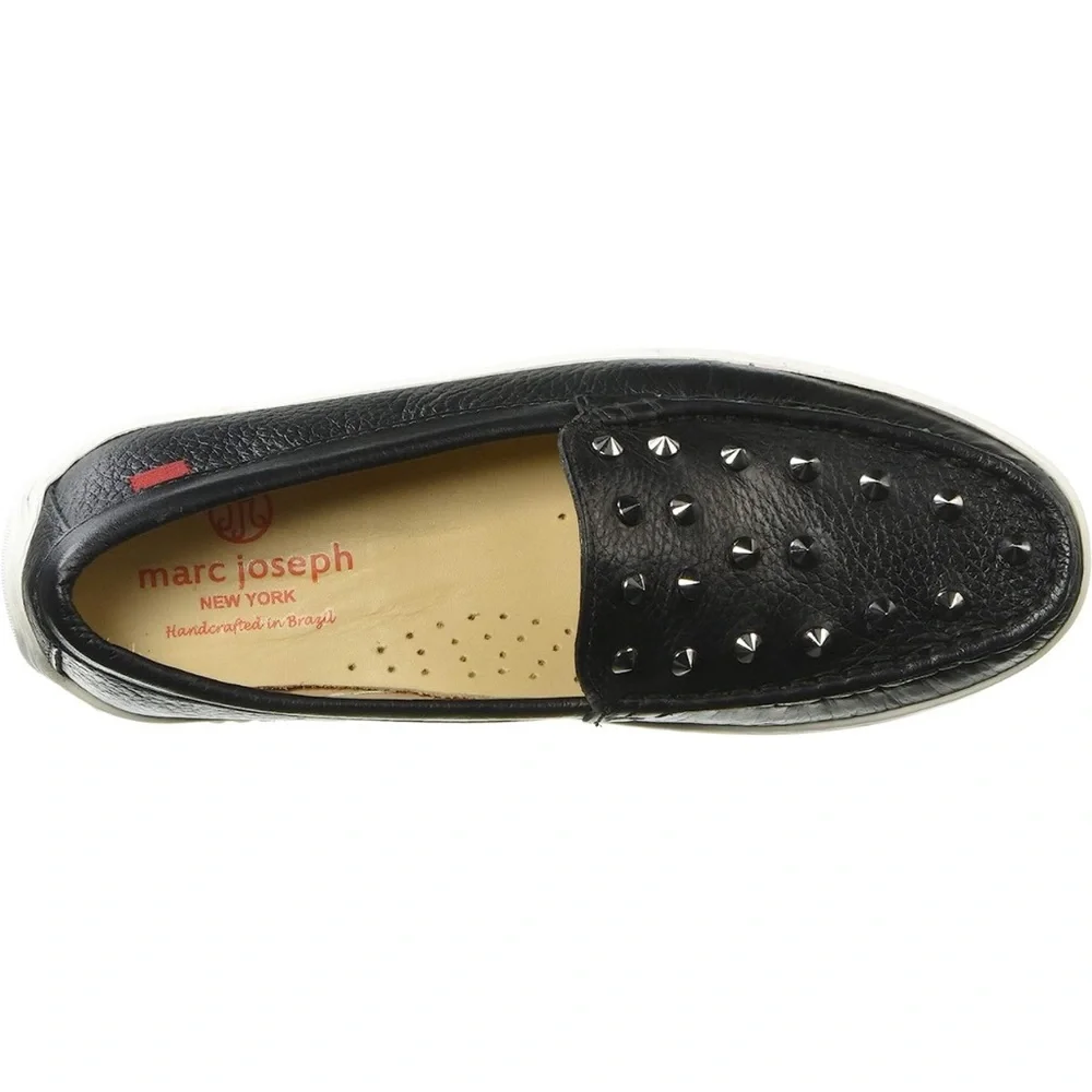 MARC JOSEPH NEW YORK Kids Boys/Girls Leather Studded Loafer size 12.5 New